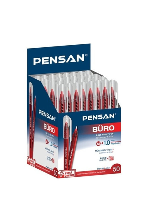 Büro Tükenmez Kalem 1 MM 2270 Kırmızı 50'li
