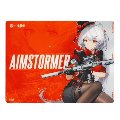 Aim Stormer Float Glass Mousepad - Control Yüzey 500 x 400 mm-Red 2
