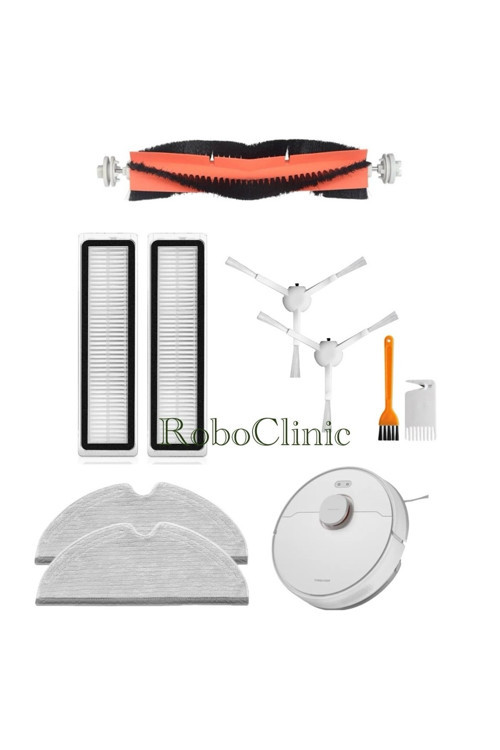 Xiaomi Trouver Finder LDS Uyumlu Ana Fırça Yan Fırça Hepa Filtre Mop Seti-9 Parça