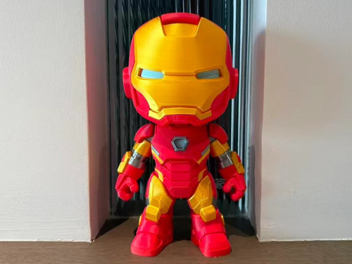 Chibi Iron Man Figürü – Marvel Koleksiyon Heykeli – Dekoratif Masaüstü Biblosu