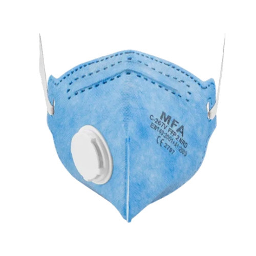 C-267V FFP2 NR D Ventilli Katlanabilir Toz Maskesi - Hydro-Charging Filtre, Baret Uyumlu