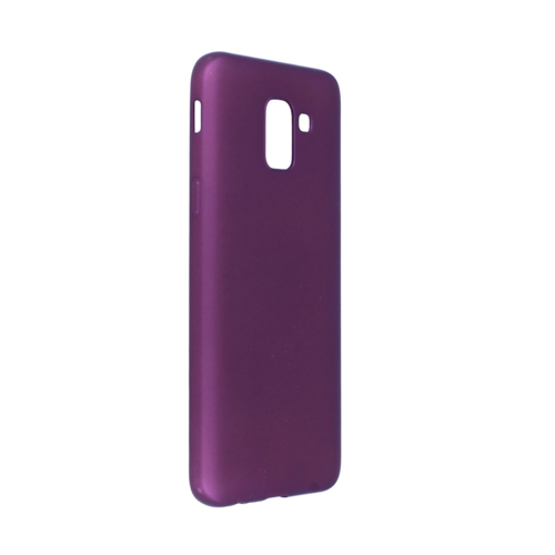 Galaxy J6 Kılıf First Silikon - Mürdüm