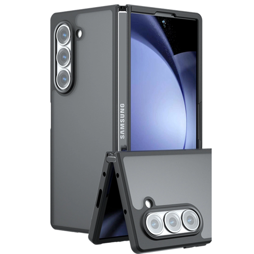 Galaxy Z Fold 5 Kılıf Blur Fold Kapak - Mat Siyah