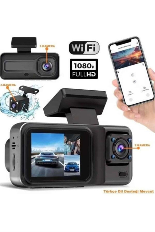 2 İnç Araç İçi Kameralı Ekran 1080P Full HD Kaliteli Hafıza Kart Destekli - TEOLSA7589-6070