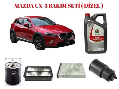 Mazda Cx-3 Dizel 2015 > Bakım Seti Motor Yağı DAHİL DEĞİLDİR..!