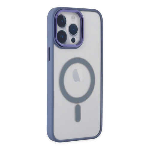 İphone 14 Pro Max Kılıf Room Magneticsafe Silikon - Sierra Blue