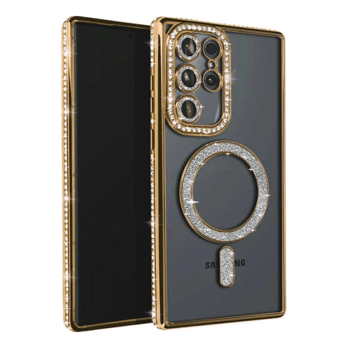 Galaxy S23 Ultra Joke Simli Magneticsafe Kılıf - Gold