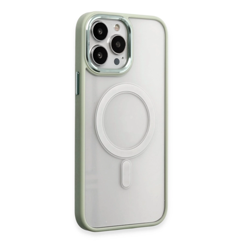 İphone 15 Pro Max Kılıf Room Magneticsafe Silikon - Su Yeşili