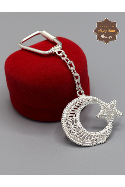 Ayyıldız Model 925 Ayar Gümüş Telkari Anahtarlık 201025150