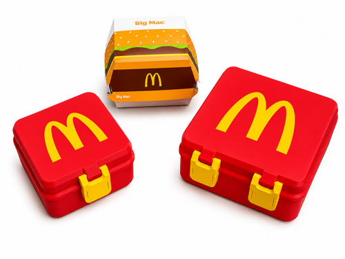 2'li Fast Food Saklama Kutusu Seti | Küçük + Büyük Boy Beslenme Kutusu | Çift Mandallı Taşınabilir