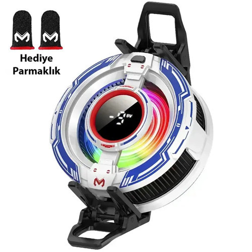 MEMO CX16 iOS Android Soğutucu 15W15W Manyetik RGB Telefon Soğutucu – Anında Hızlı Soğutma Sessiz Fa