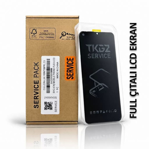 - Samsung Galaxy A04 - SM-A045 İle Uyumlu Lcd Ekran Dokunmatik Servıce Pack Lcd Full Çıtalı