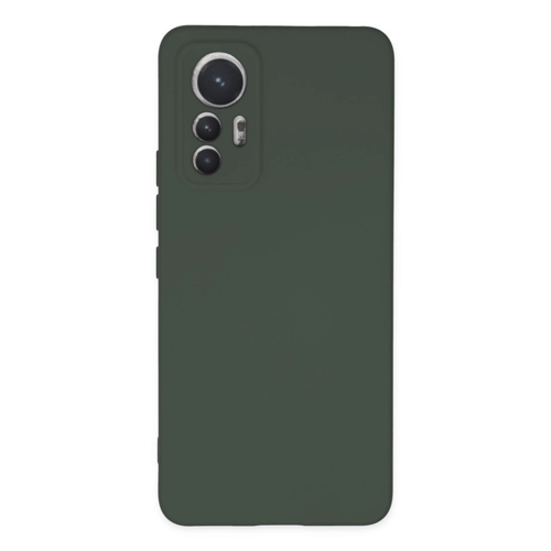 Mi 12 Lite Kılıf Nano İçi Kadife Silikon - Koyu Yeşil