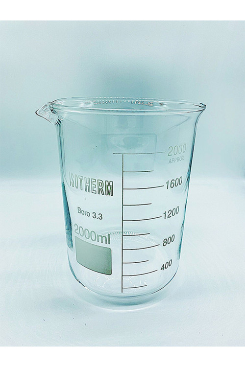 Cam Beher Dereceli Borosilikat 2000Ml - 2 Adet