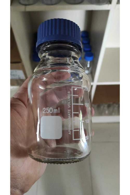 Cam Otoklav Şişe - 250 Ml - Vida Kapaklı