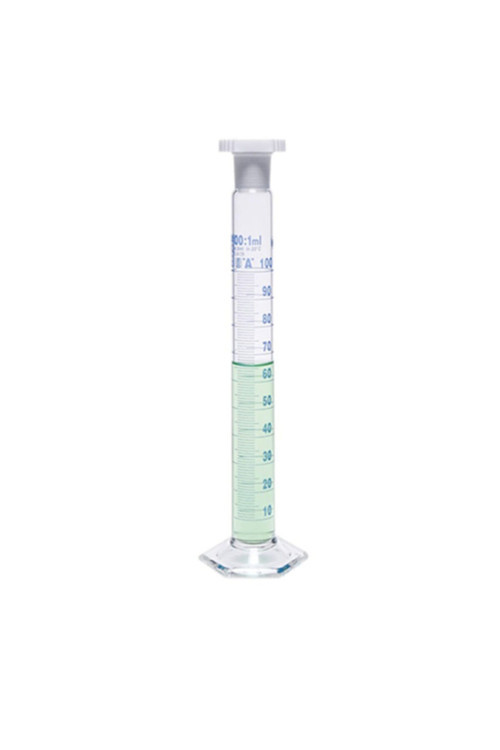 Mezür Cam Uzun Form Kapaklı 100 Ml - 1 Adet