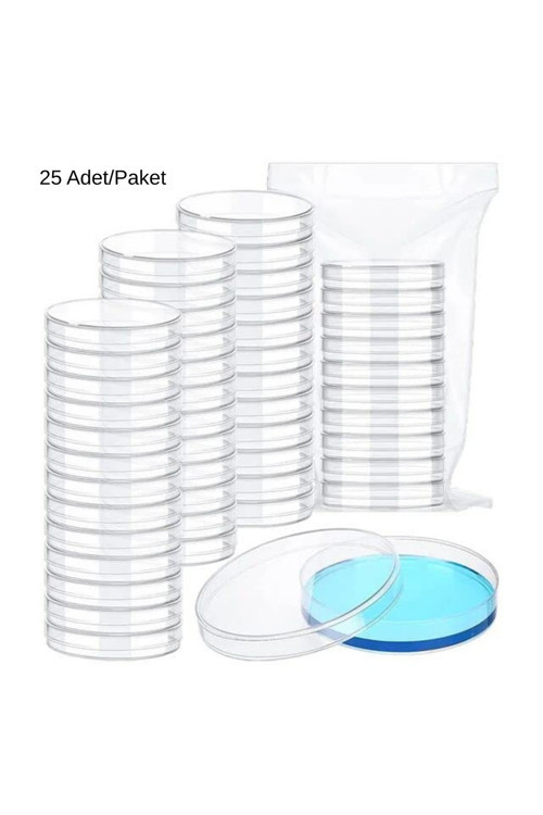 Labbakkal Petri Kabı 90X15 Mm - Aseptik Steril Petri Ps 25 Adet