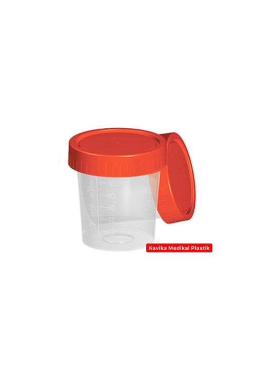Plastik 100 Ml İdrar Numune Kabı Steril 300 Adet
