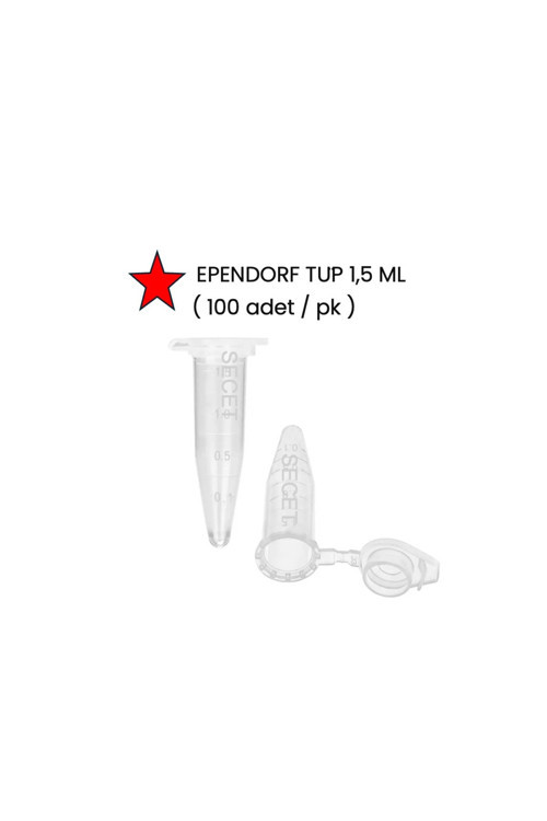 Ependorf Tüp 1,5 Ml, Non Steril ( 100 Adet / Pk )