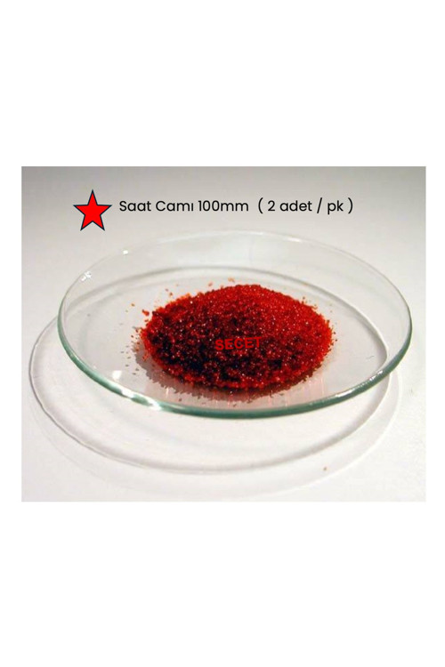 Saat Camı 100 Mm ( 2 Adet / Pk ) Laboratuvar Çalışmaları İçin