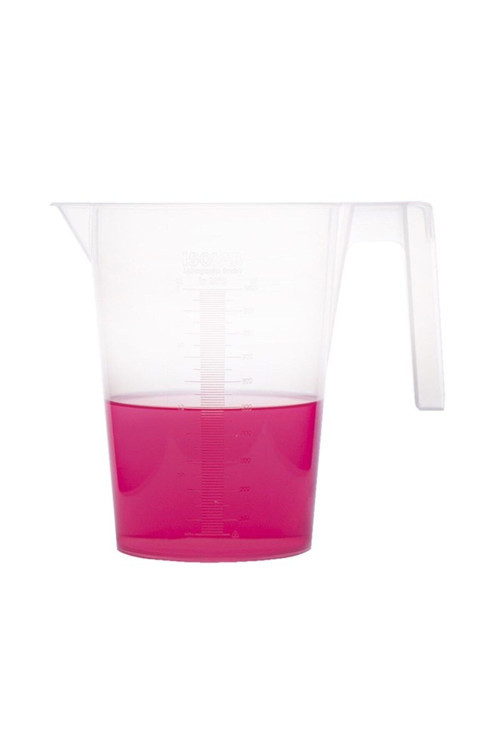 Beher - Kulplu - P.P - Kısa Form - Kabartma Skala - 250 Ml / 120 °C Sıcaklık Dayanımı