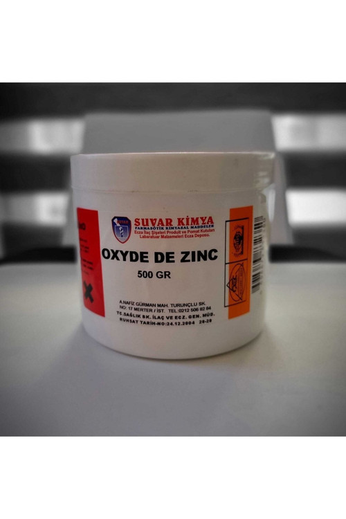 Çinko Oksit 500 Gr (Oxyde De Zinc)