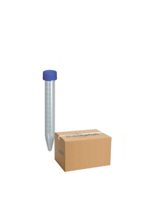 Falkon Tüpü 15 Ml - Dibi Konik - Taksimatlı - Mavi Kapaklı Falcon - 50 Adet/Paket