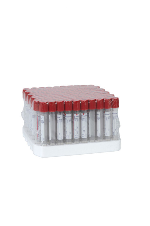 10 Ml Vakumlu Kırmızı Kapaklı Tüp. 100'Lü Paket