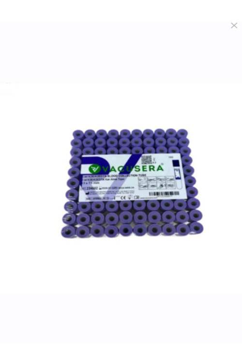 Hemogram Mor Tüp 3Ml Edta 100 Adet