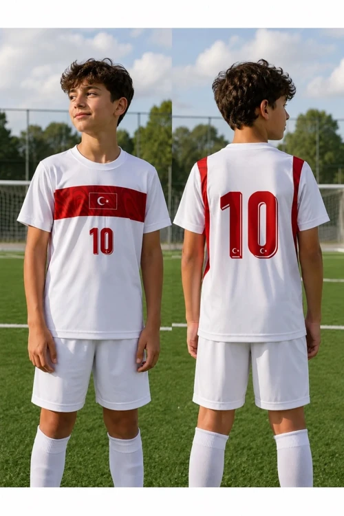 Milli Takım Dünya Kupası Forması. 2026 Fifa Ay Yıldızlı 10 Numara Taraftar Forması ( İsimsiz-No Name)