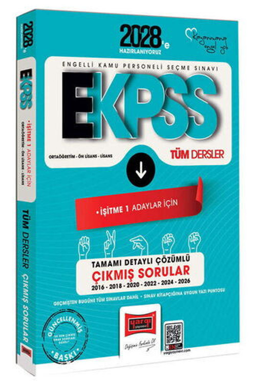 Yargı 2028 EKPSS Ortaöğretim Ön Lisans Lisans Tüm Dersler İşitme 1 Adaylar İçin 10 Yıl Çıkmış Sorula