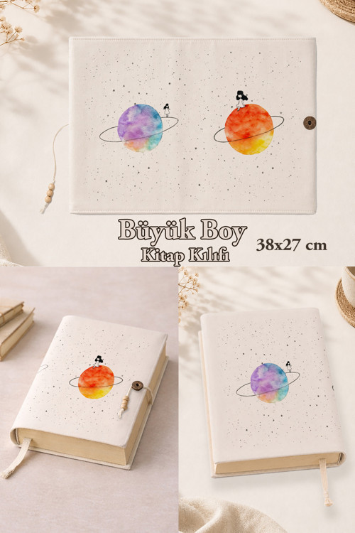Dreamscape Collection | 38X27 Cm Büyük Boy Kitap Kılıfı | Rahle Boy Uyumlu