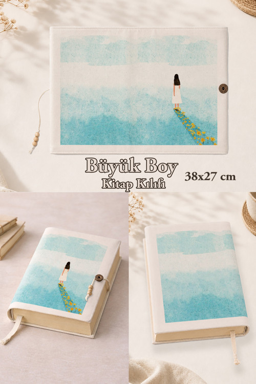 Dreamscape Collection | 38X27 Cm Büyük Boy Kitap Kılıfı | Rahle Boy Uyumlu