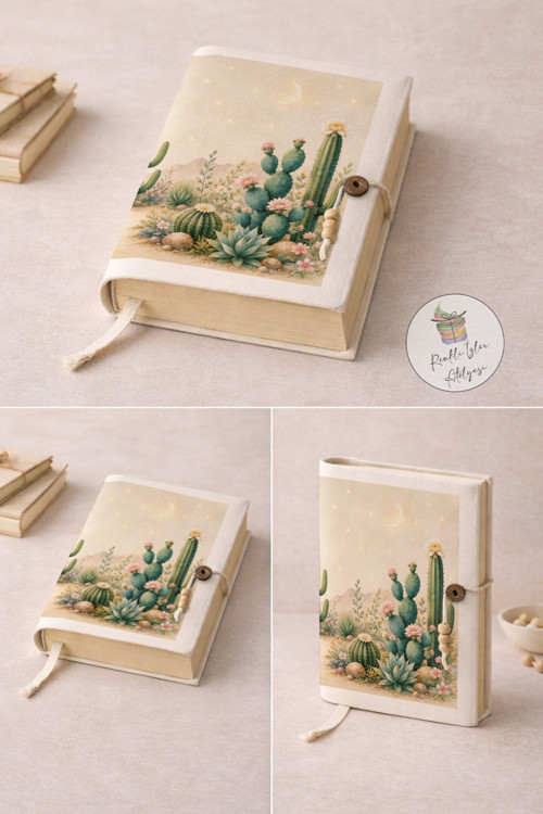 Vintage Retro & Aesthetic Series Desenli Kitap Kılıfı | A5 Kitap Koruyucu