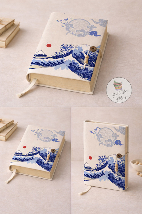 Vintage Retro & Aesthetic Series Desenli Kitap Kılıfı | A5 Kitap Koruyucu