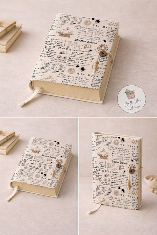 Vintage Retro & Aesthetic Series Desenli Kitap Kılıfı | A5 Kitap Koruyucu