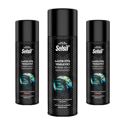 Lastik Kauçuk Fitil Yenileme Spreyi 200 ml 3 Adet