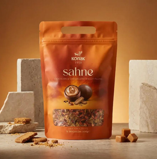 Sahne Karamelize Bisküvili Sütlü Çikolata 500 GR