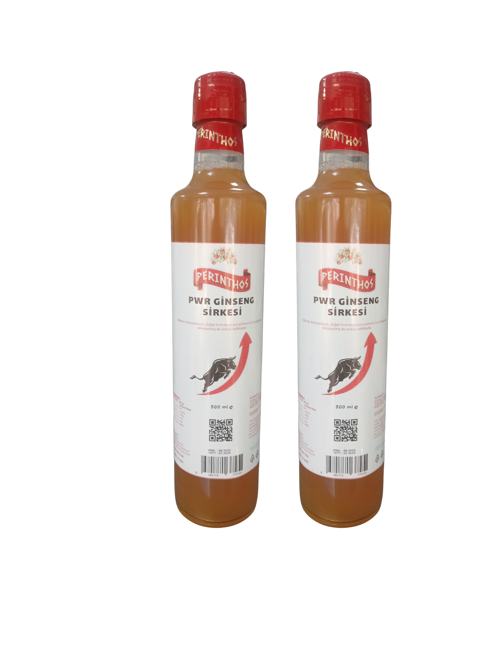 Perinthos Doğal Ginseng Sirkesi 500 ml x 2 Adet
