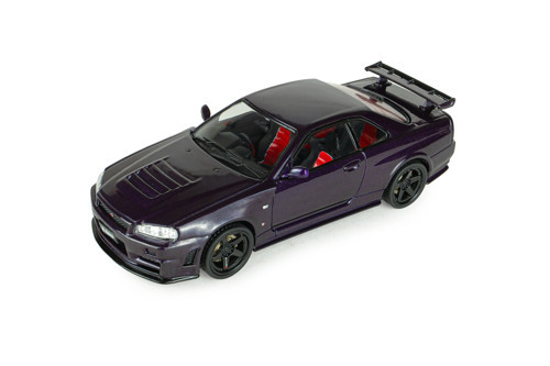 S4318201 1/43 Nissan Skyline GT-R (BNR34) with NISMO Parts – Midnight Purple – 2005