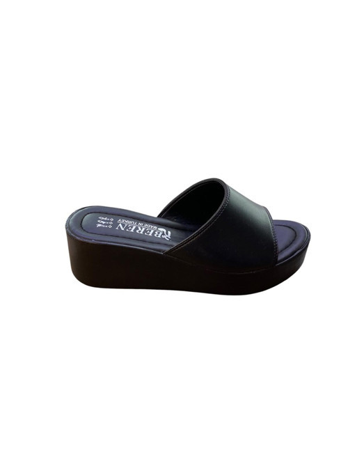 Kadın Dolgu Topuk Düz Model İçi Yumşak Terlik