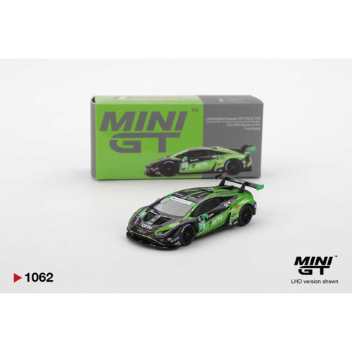 Mini Gt 1062 Lamborghini Huracán Gt3 Evo2 #78 Forte Racing 2024 Imsa Daytona 24 Hrs 1/64 Model Araba
