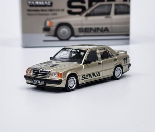 Mercedes-Benz 190 E 2.3-16 Race of Champion 1984 1/64 Senna Model Araba
