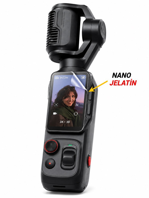 Insta360 Luna Ultra Uyumlu 3 Adet Şeffaf Ekran koruyucu Nano Jelatin