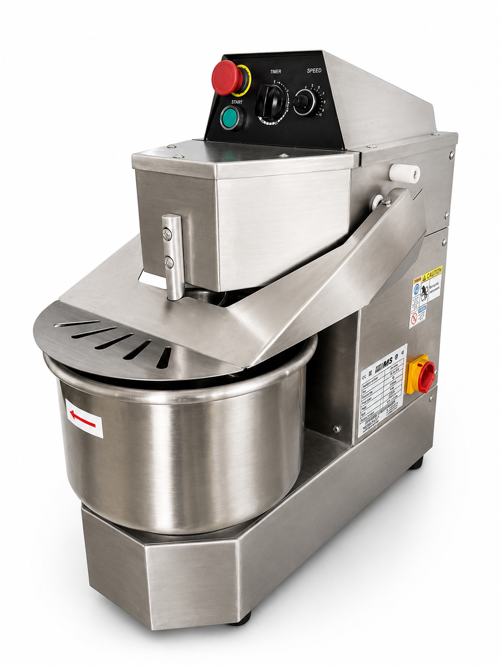 ISM 10-VE CR, 10 L, HIZ KONTROLLÜ, PASLANMAZ ÇELİK GÖVDELİ SPİRAL MİKSER