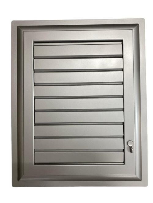 Plastik Menfez 45X45 Gümüş Banyo WC Havalandırma