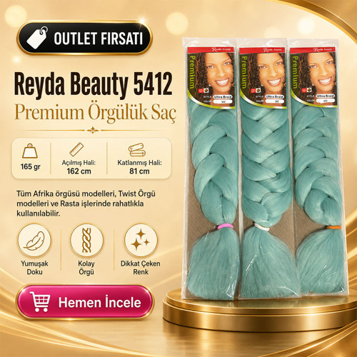 3 Paket / Afrika Örgüsü Ve Rasta İçin Sentetik 5412