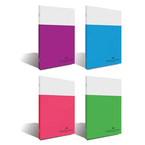 Faber-Castell A4 Defter Plastik Kapak Smart Dikişli 60 Yaprak Kareli (4 Lü Paket) 5075000166000