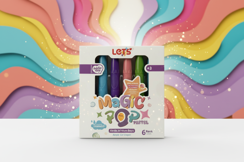 Mum Boya 6 Renk Magicpop Pastel Süper Yıkanabilir L03006