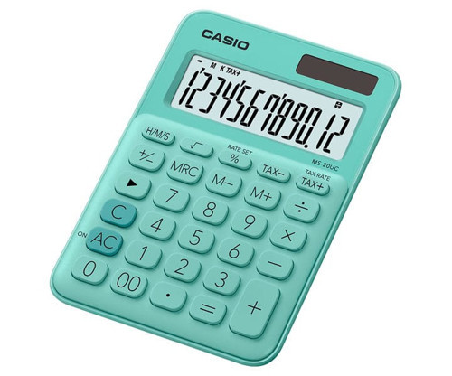 Hesap Makinesi 12 Hane Ms-20Uc-Gn Renkli Masaüstü